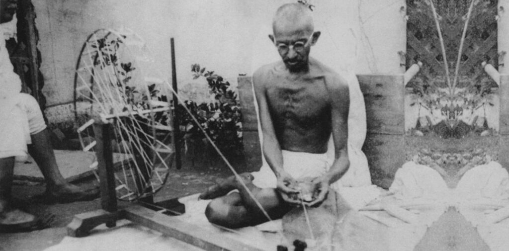 Influence-of-Gandhis-Khadi-Movement-on-Indian-Nationalism-A-Critique-of-the-Nehru-Gandhi-Legacy-Gandhis-Khadi-Movement-and-the-Symbol-of-Self-Reliance