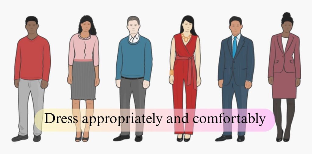 Creating-a-Smooth-First-Day-Experience.-Dress-appropriately-and-comfortably.